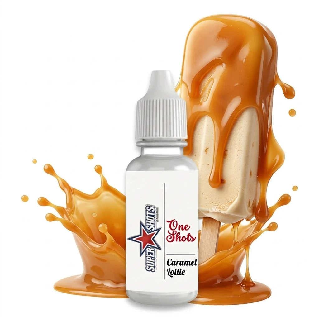 Cherry slush ice treat by Flavour World SA, caramel ice milk lollie with vibrant cherry flavor and icy texture.