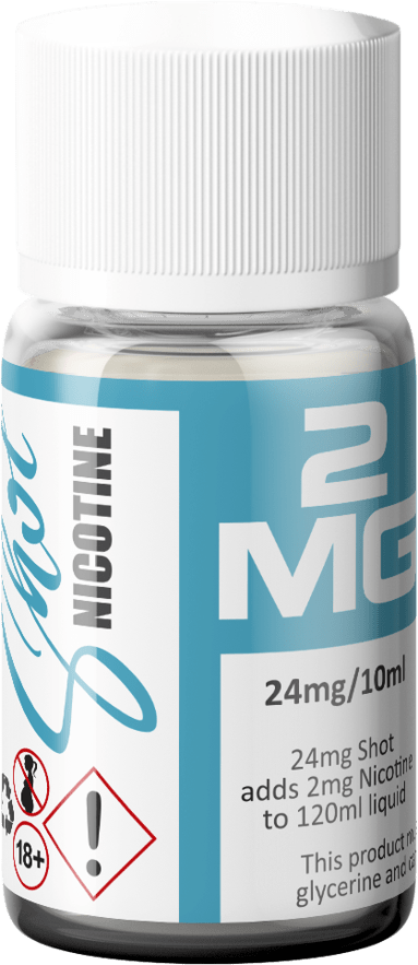 Steam Engine Long Fill Freebase Nic Shot 2mg/24mg e-liquid bottle by Flavour World SA, 10ml with nicotine options.