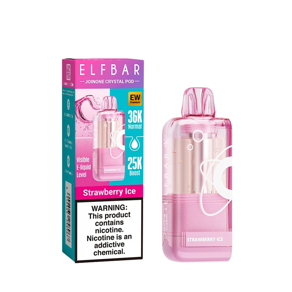 Elfbar Ew36 000 Premium Replacement Pod 5% - Strawberry Ice