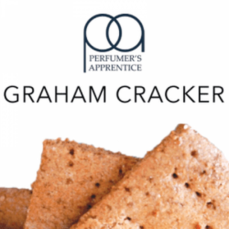 TFA Graham Cracker flavor concentrate from TFA/TPA Flavour Concentrates, shown in a small bottle against a plain background