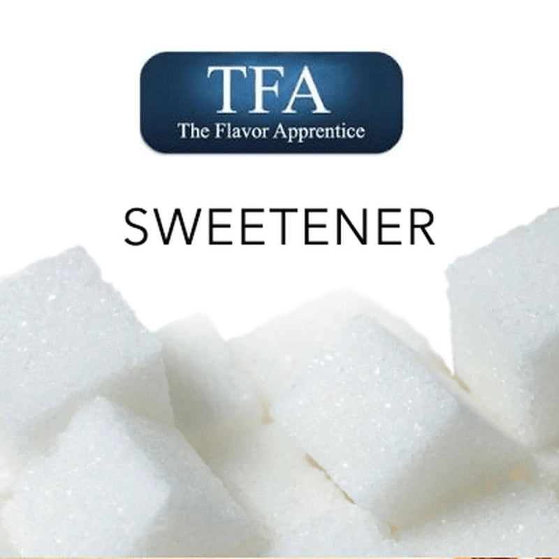TFA Sweetener flavor concentrate bottle from TFA/TPA Flavour Concentrates on a white background.