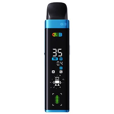Uwell Caliburn G3 Pro pod kit with sleek design, matching mouthpiece, and transparent pod for e-liquid visibility.