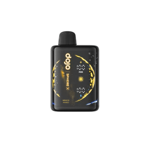Vaporesso Dojo Sphere X 40k vape device in Mexico Mango 5% flavor with vibrant orange and yellow design.