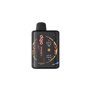 Vaporesso Dojo Sphere X 40k vape device with Strawberry Kiwi 5% e-liquid flavor, showing the colorful device and vibrant flavor label.