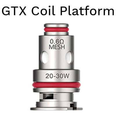 Vaporesso GTX coil for vape devices with spiral metal design and cotton wicking material, suitable for high-performance vaping.