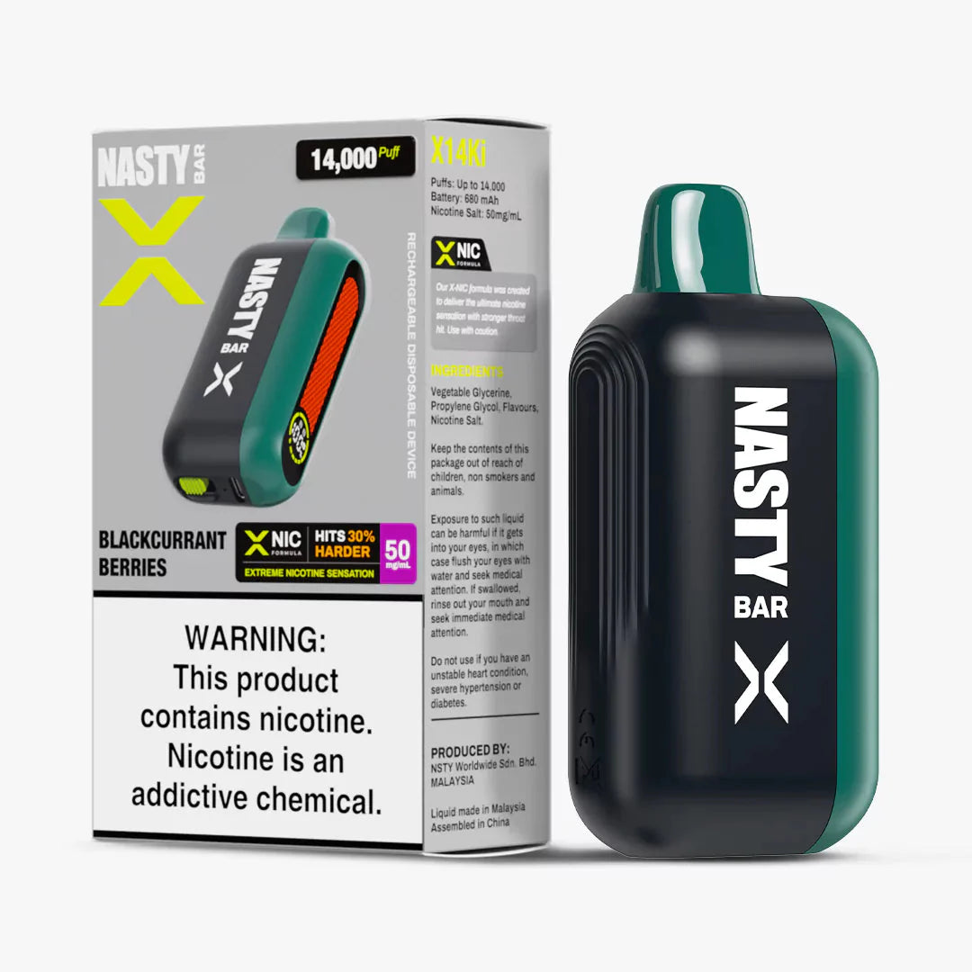 Nasty X 14000 - Blackcurrant Berries Ice 5%