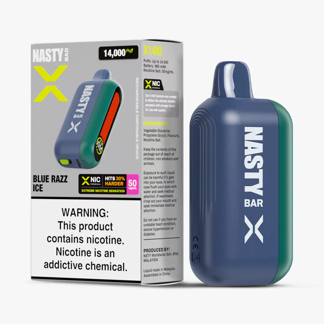 Nasty X 14000 - Blue Razz Ice 5%