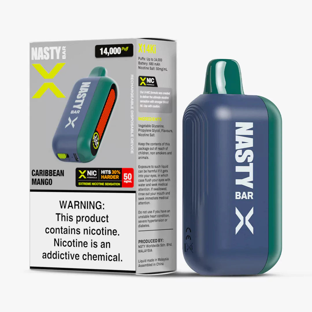 Nasty X 14000 -Caribean  Mango 5%