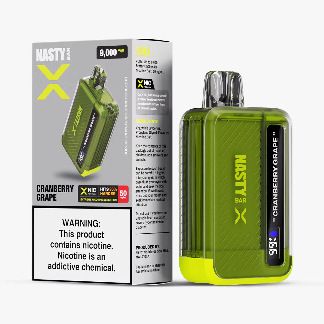 Nasty X Bar 9000 puff - Cranberry Grape