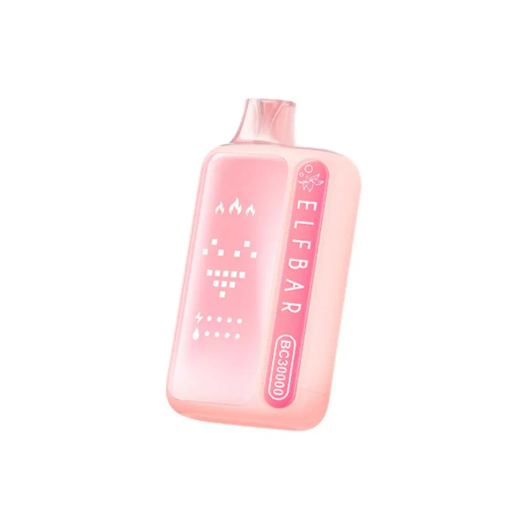 Elf Bar BC30000 Pomegranate Burst disposable vape with vibrant pomegranate flavor and sleek design.
