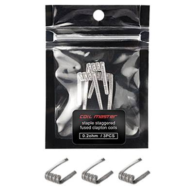 Coil Master - Staple Staggered Fused Clapton 0.2ohm 24/32G