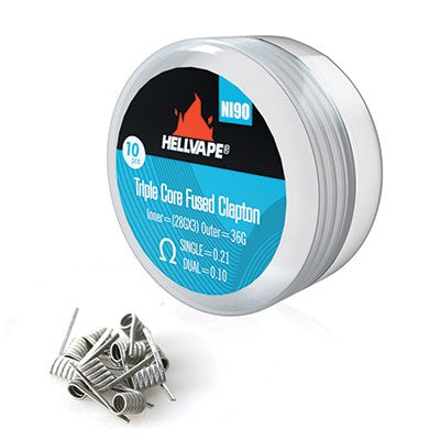 Hellvape  NI90 Triple Core Fused Clapton Pre-Built 0.21ohm