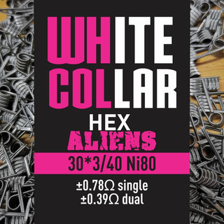 White Collar coils - Pink Alien 3*30/40 7 Wrap
