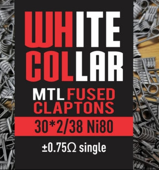 White Collar coils - MTL Red Clapton 2*30/38