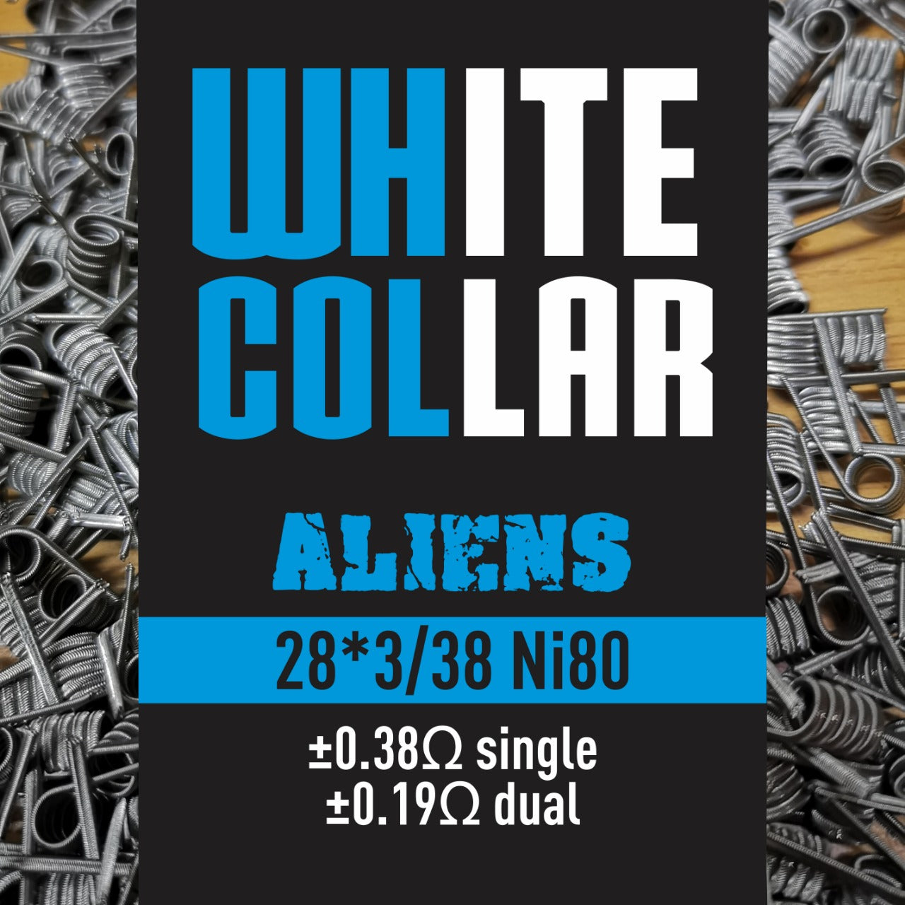 White Collar coils - Blue Alien 28*3/38