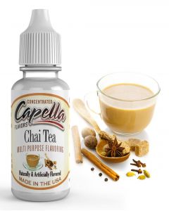 Cap Chai Tea from Flavour World SA features a colorful container of chai tea with a lid, ready for brewing or serving.