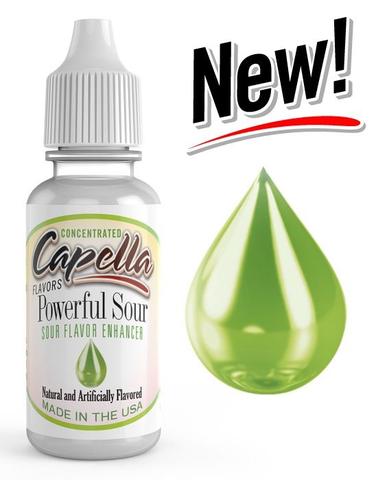 CAP Powerful Sour candy by Flavour World SA, vibrant colorful sour candies in a clear container showing their bright, tangy appearance.