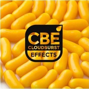 Banana flavored candy by Flavour World SA in bright yellow packaging with colorful banana illustrations.