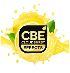 CBE Lemon Juicy flavored e-liquid bottle from Flavour World SA, showing the lemon-themed label and clear plastic container