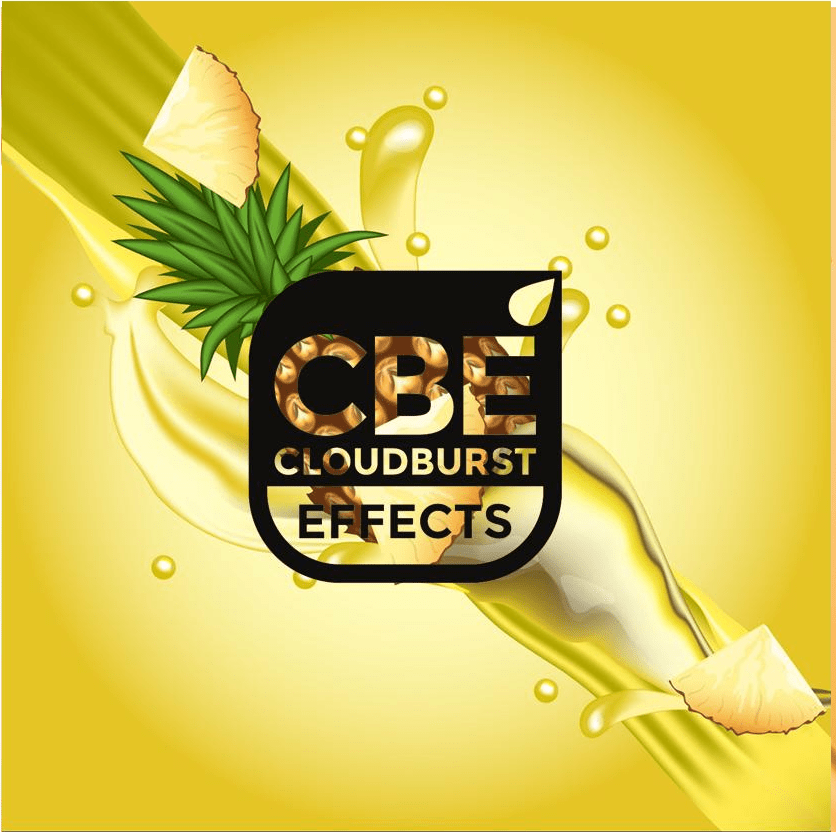 CBE Pineapple Juicy flavor vape bottle from Flavour World SA, showcasing vibrant pineapple design on the packaging.