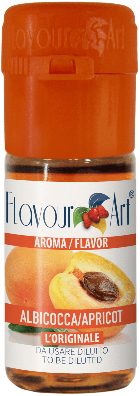 Flavor Art FA Armenia Apricot Flavour bottle with label showing apricot illustration and product details.