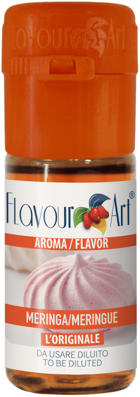 Flavor Art FA Meringue flavoring in a clear bottle with a white cap, designed for baking and dessert recipes.