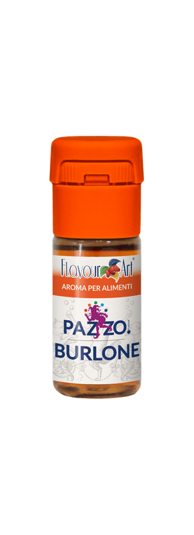 Flavor Art FA Pazzo Joker concentrated flavor in a bottle, with vibrant label design and branding visible.