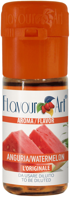 Flavor Art FA Summer Red Watermelon flavor bottle with red and green label showing the watermelon flavor.