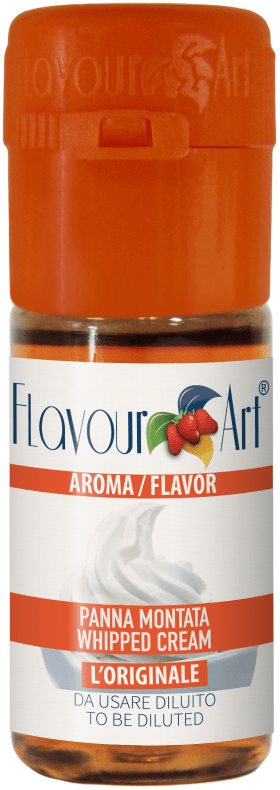 Flavor Art FA Whipped Cream Flavour bottle with label, showcasing the product for e-liquid or culinary use.