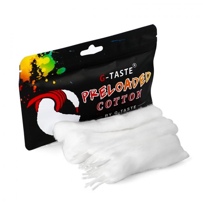Cotton pre-loaded shoelaces by G-Taste from Flavour World SA, showing the laces neatly threaded and ready for use.