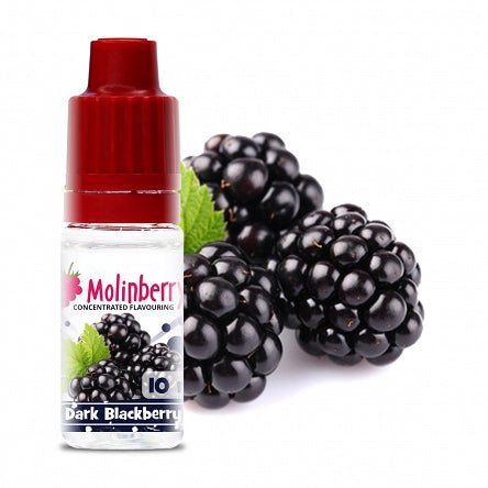 Dark Blackberry vape flavor by Flavour World SA, featuring fresh, juicy blackberries in a rich, dark color.