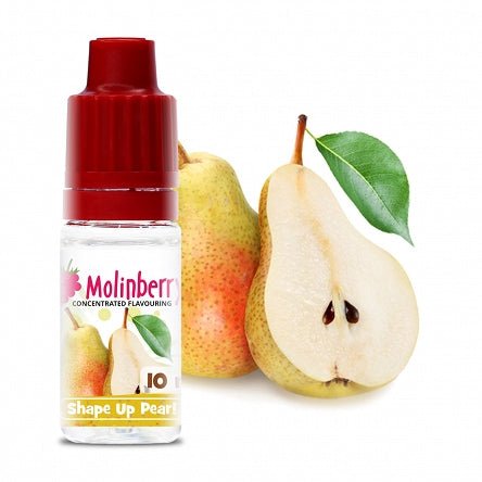Shape Up Pear from Flavour World SA, a fresh, realistic pear fruit with a green and yellow skin.