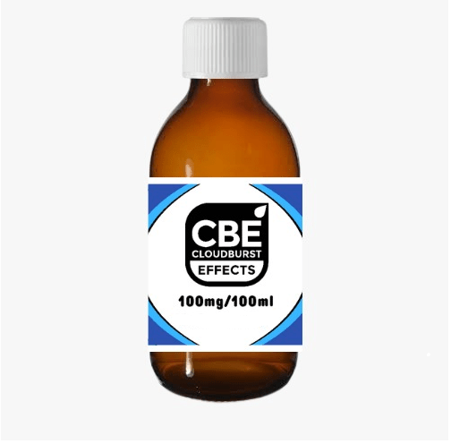 Bottle of Flavour World SA freebase nicotine 100mg in PG, clear label showing nicotine concentration and brand name.