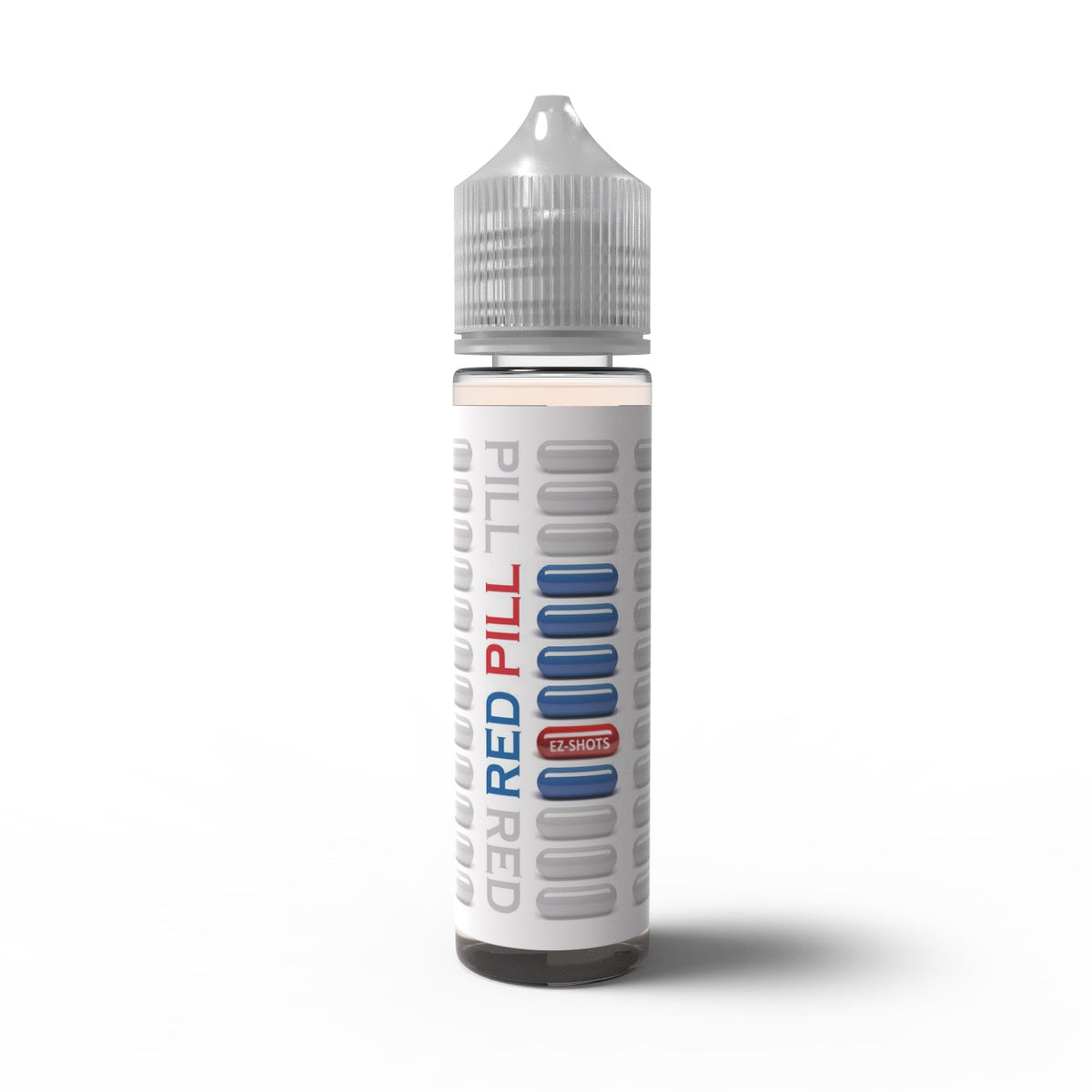 Red Pill from One Shot, a single capsule supplement with a vibrant red color and sleek design, displayed on a plain background.