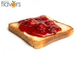 RF Strawberry Jam with Toast from Flavour World SA, showing a jar of strawberry jam and toasted bread slices.