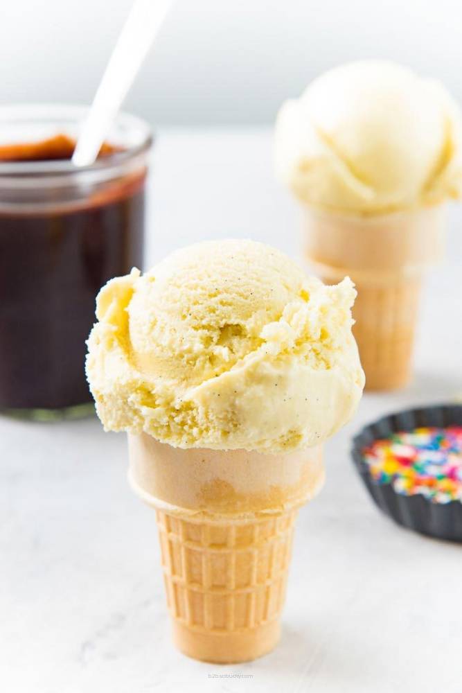 Vanilla ice cream cone from SSA by Flavour World SA, creamy texture and smooth vanilla flavor in a classic treat