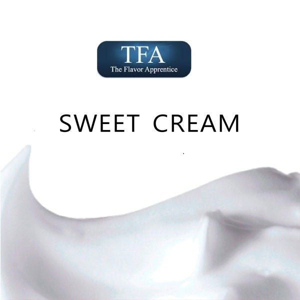 TFA Sweet Cream flavor concentrate by TFA/TPA Flavour Concentrates, creamy and smooth liquid for e-liquid mixing.